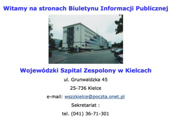 Kielce: resort funduje oddziałowi kardiochirurgii