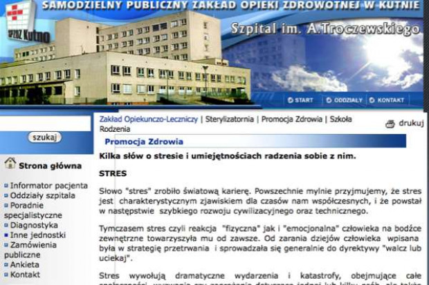 Kutno: starosta pomaga staroście ratować szpital