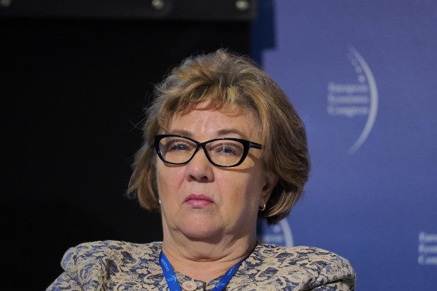 Lucyna Dargiewicz, przewodnicząca OZZPiP. Fot. Tomasz Jodłowski, PTWP Dargiewicz: szpitale będą padać z powodu braku pielęgniarek, Ukrainki nie pomogą