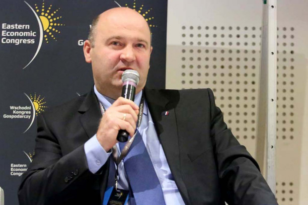 Wojciech Kuźmicki - z-ca dyr. ds. ekonomiczno-finansowych Podlaskiego Oddziału Wojewódzkiego NFZ. Fot. Eliza Madej/PTWP III Wschodni Kongres Gospodarczy: Fundusz oczekiwał na IOWISZ
