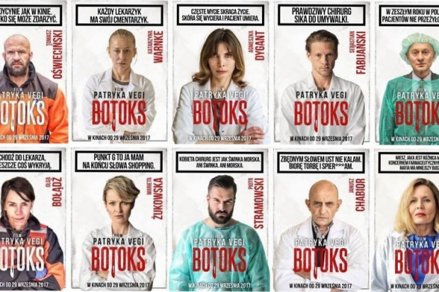 ''Botoks'' jest zapowiadany na kinowy hit jesieni. Na razie szokuje zwiastunami i plakatami. Fot. Materiały prasowe Zwiastun filmu o służbie zdrowia szokuje. Reżyser zapewnia: sceny są prawdziwe
