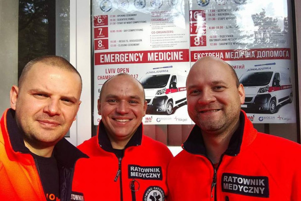 Zwycięski zespół. Fot. KPR Krakowsy ratownicy medyczni wygrali we Lwowie