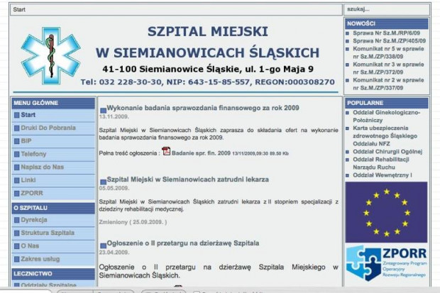 Siemianowice Śląskie: co dalej ze szpitalem?