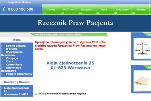 Do rzecznika praw pacjenta wpłynęło 40 tys. skarg i zapytań