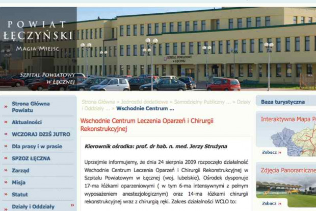 Łęczna: operacje plastyczne to także konieczność...