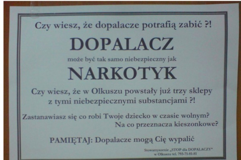 Handlarzy dopalaczy zamiast policjantów ściga dziś sanepid