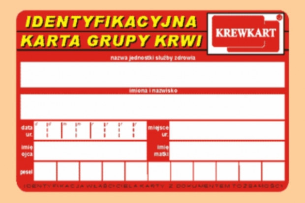 Krewkarta nie jest dokumentem "ratującym życie"?
