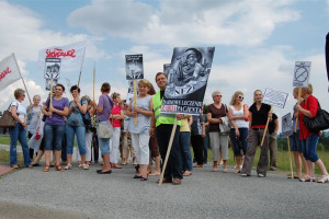 Rabka-Zdrój: drugi dzień protestu na "zakopiance"