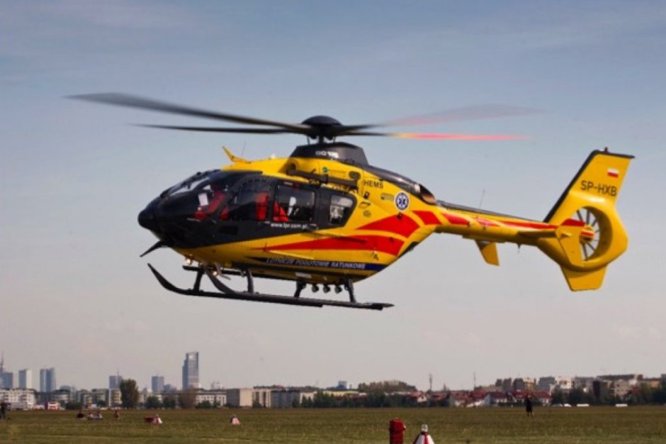 Olesno: pierwszy helikopter na nowym lądowisku