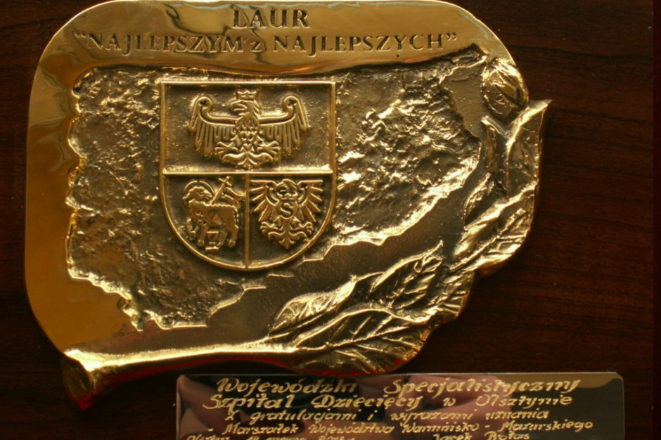 Olsztyn: szpital dziecięcy został nagrodzony przez marszałka