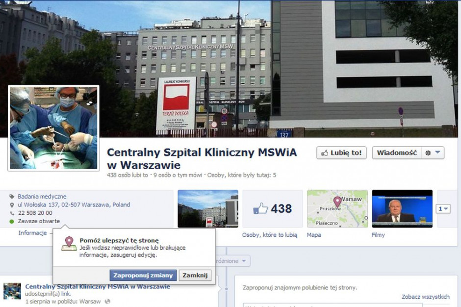 Szpitale na fejsie, czyli komu potrzebne są media społecznościowe?