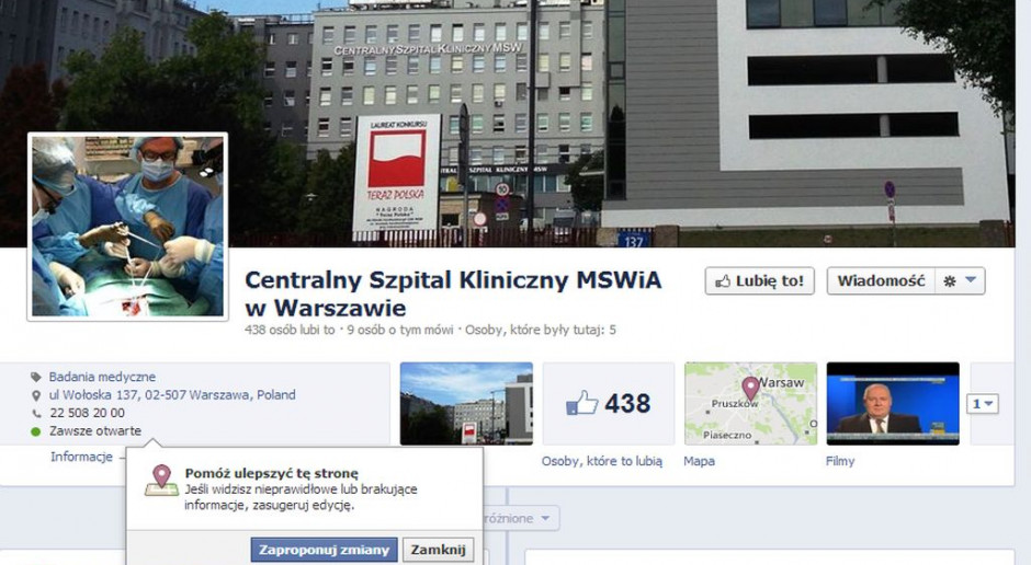 Szpitale na fejsie, czyli komu potrzebne są media społecznościowe?