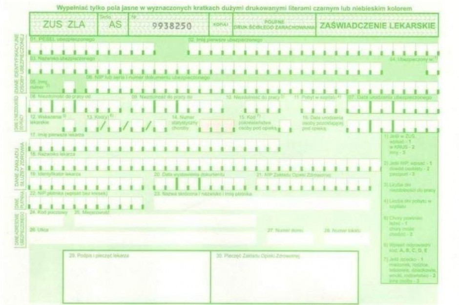 Zachodniopomorskie: tu także ZUS kontrolował zwolnienia lekarskie