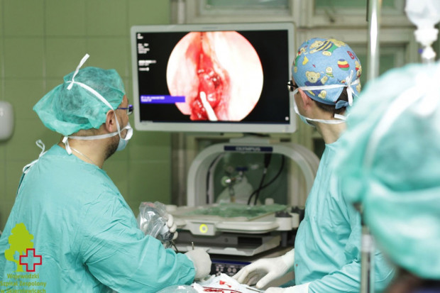 Endoskopia to technika wykorzystywana już powszechnie w otolaryngologii. Fot. archiwum RZ (zdj. ilustracyjne) Chirurgia on-line z poznańskiej kliniki otolaryngologii
