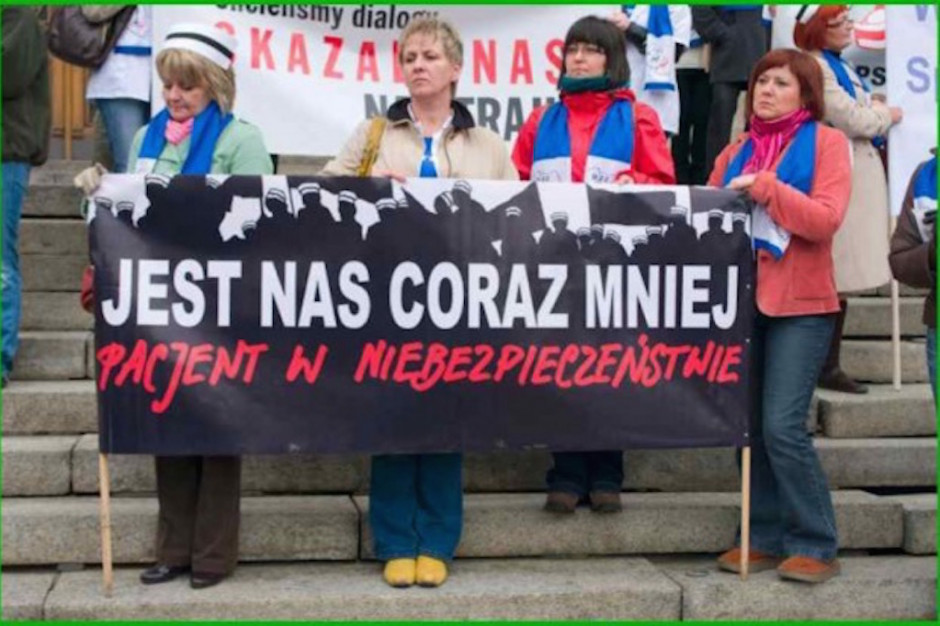 Fot. Archiwum Odejście od łóżek pacjentów, strajk włoski, pikiety - tak protestowały pielęgniarki
