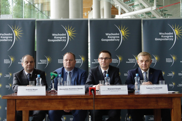 Wschodni Kongres Gospodarczy już za 2 miesiące. Na zdj. konferencja prasowa. Fot. PTWP Także o zdrowiu na Wschodnim Kongresie Gospodarczym w Białymstoku. Już we wrześniu