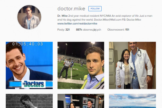 Dr Mike, lekarz stażysta z Nowego Jorku ma fanów na całym świecie. Najprzystojniejszy lekarz pracuje w Nowym Jorku i ma tysiące fanów