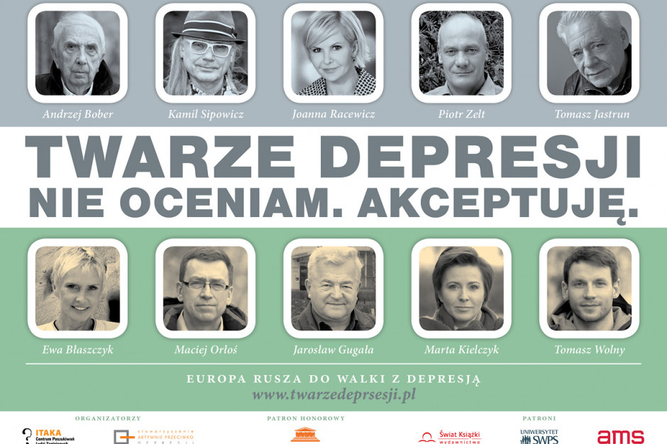 Twarzami kampanii, które doświadczyły depersji, ale i te, które chcą po prostu zwrócić uwagę na problemy chorych. Fot. Materiały prasowe Twarze depresji. Nie oceniam. Akceptuję - ruszyła kampania społeczna