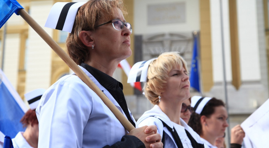 Protest pielęgniarek w Przemyślu; podpisano protokół rozbieżności