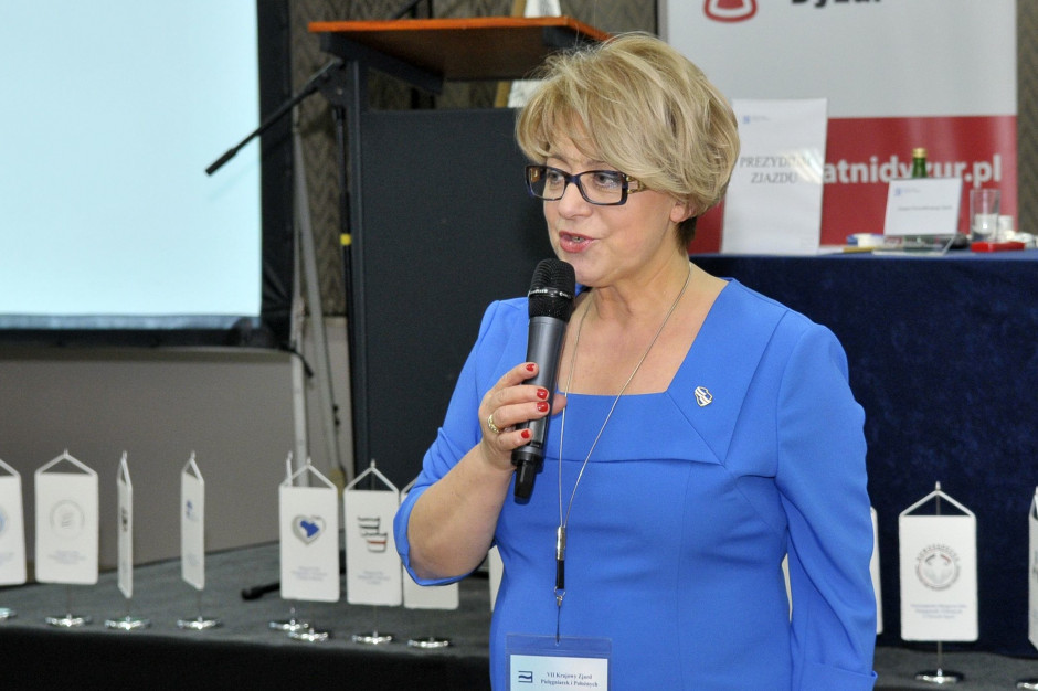 Na zdj. Zofia Małas, przew. NIPiP. Fot. mat. pras. Zofia Małas: popieramy główny postulat rezydentów