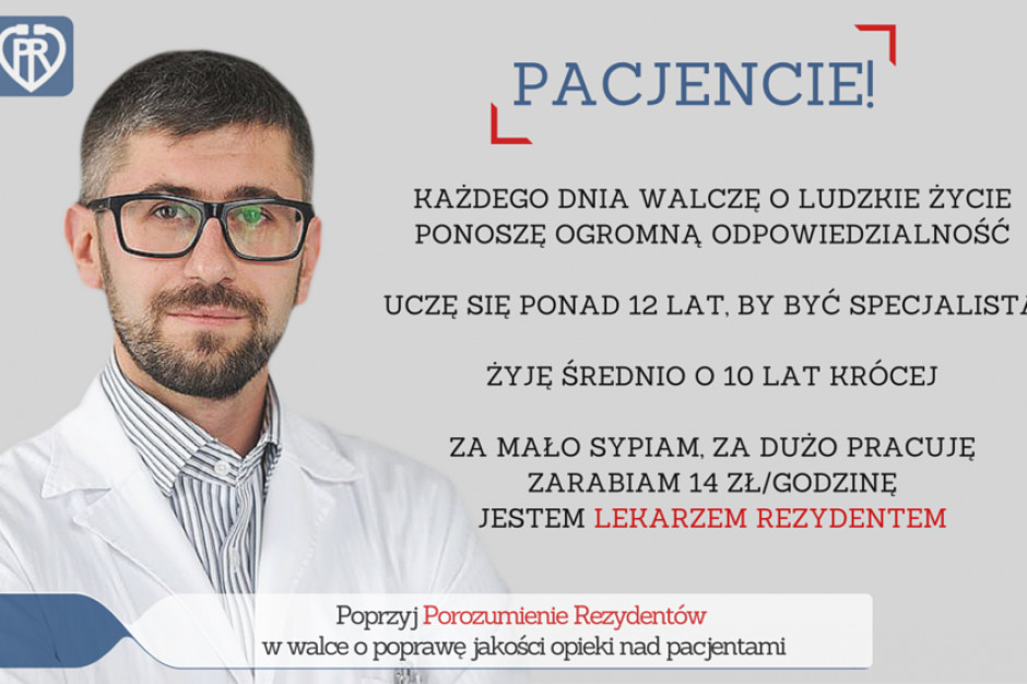 Młodzi lekarze zrzeszeni w Porozumieniu Rezydentów apelują o wsparcie ich inicjatywy. Fot. Materiały prasowe Porozumienie Rezydentów przedstawiło deklarację programową