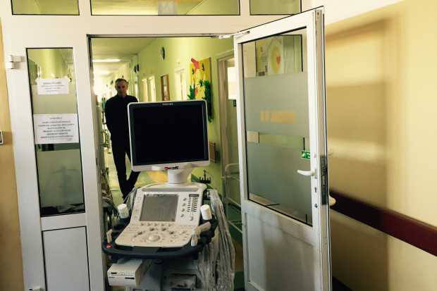 Aparat USG - dar WOŚP dla szpitala. Fot. Szpital im. W. Degi w Poznaniu Poznań: WOŚP dla Szpitala Klinicznego