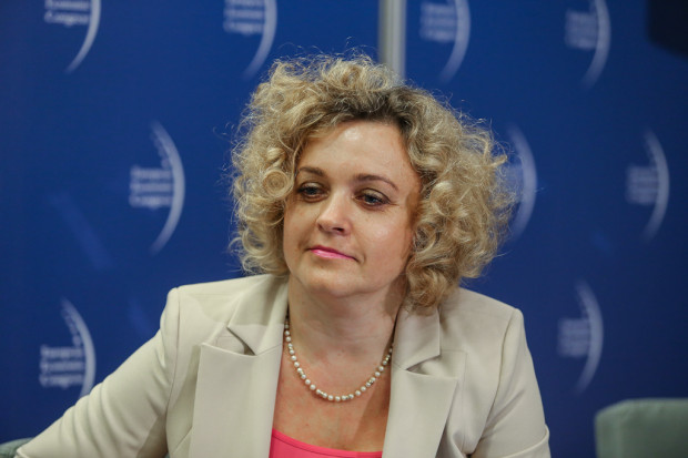 Na zdj. Anna Rulkiewicz, prezes Grupy LuxMed i wiceprezydent Pracodawców RP. Fot. PTWP Anna Rulkiewicz o możliwości zanikania konkurencyjności miedzy szpitalami