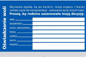 CBOS: 80 proc. Polaków zgadza się na przeszczep narządów po śmierci