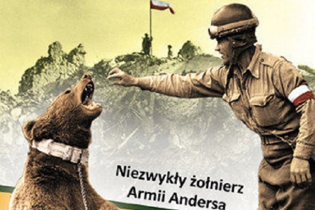 Fragment okładki książki ''Niedźwiedź Wojtek. Niezwykły żołnierz armii Andersa'' Aileen Orr. Fot. Materiały prasowe Kraków: niedźwiadki Wojtki trafią do małych pacjentów hospicjum