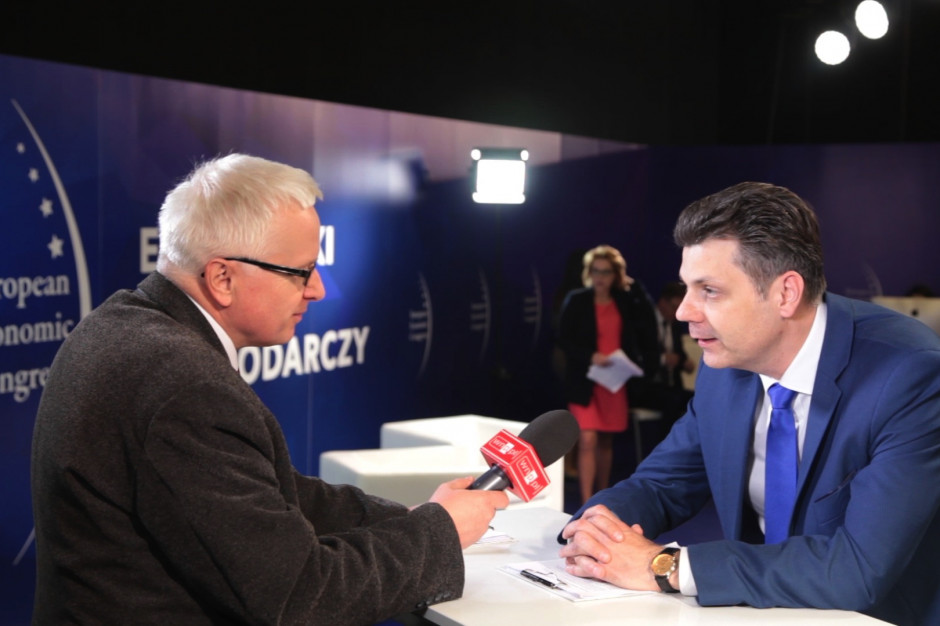 Mariusz Wołosz (z prawej). Fot. PTWP EEC 2017: szpital powinien być w każdym powiecie