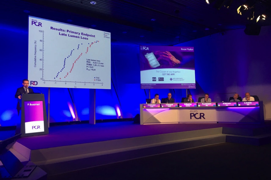 Polska prezentacja podczas kongresu EuroPCR w Paryżu (16-19 maja 2017 r.). Fot. mat. prasowe. Chrzanów: pokażą polską innowacyjną technologię balonikowania tętnic udowych