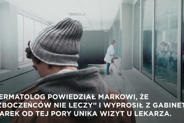 Fragment grafiki z kampanii ''Poznaj swoje prawa'' – pierwszej w Polsce internetowej kampanii informacyjnej poruszającej problem praw pacjentów i pacjentek LGBTI. Fot. Materiały prasowe Homofobia i transfobia lekarzy - problem tylko teoretyczny?