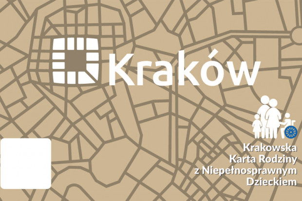Wygląd karty, którą będą posługiwać się beneficjenci programu "Kraków dla rodziny +N+". Fot. Materiały prasowe Kraków rusza z programem pomocy dla rodzin z niepełnosprawnymi dziećmi