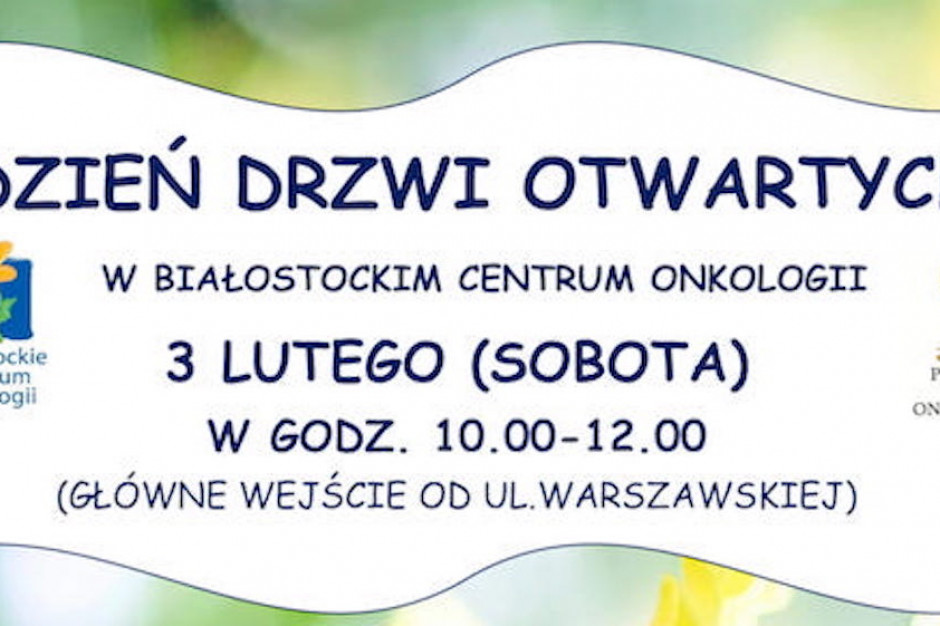 Plakat akcji BCO Fot. BCO Białystok: BCO zaprasza na Dzień Drzwi Otwartych