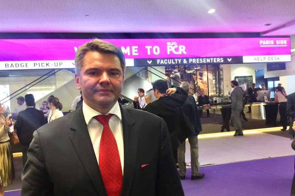 Prof. Dariusz Dudek podczas warsztatów EuroPCR w Paryżu; FOT. Materiały prasowe Paryż: prof. Dariusz Dudek został prezydentem elektem EAPCI ESC