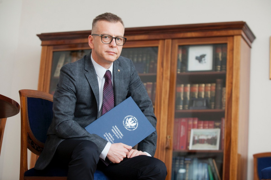 Rektor WUM prof. Mirosław Wielgoś Fot. PTWP Warszawski Uniwersytet Medyczny z nowym Statutem
