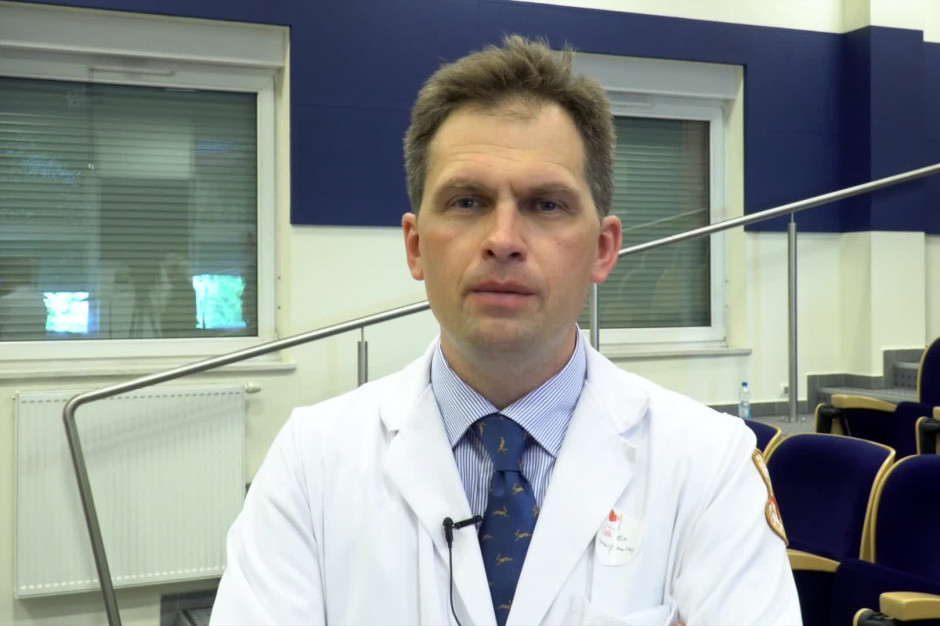 Dr Michał Zembala. FOT. PTWP Pacjent, który żył ze sztucznym sercem, opuścił szpital po transplantacji