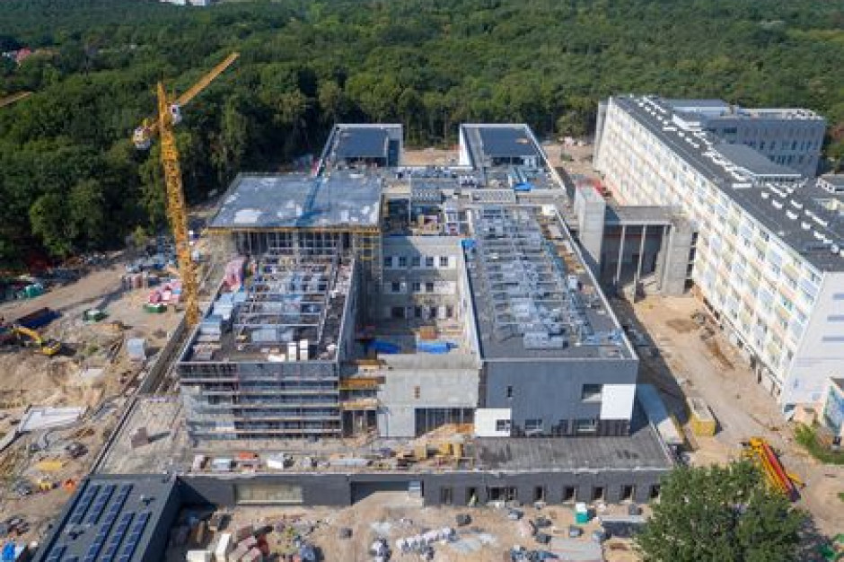 Budowa Wojewódzkiego Szpitala Zespolonego w Toruniu. Fot. Materiały prasowe Toruń: szpital na Bielanach ma być superoszczędny i ''zielony''
