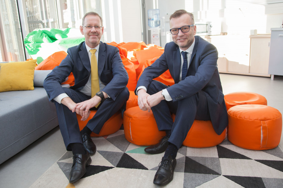 Rektorzy Marcin Pałys z UW i Mirosław Wielgoś z WUM. Fot. materiały prasowe WUM WUM i UW w październiku 2019 roku staną się federacją uniwersytetów