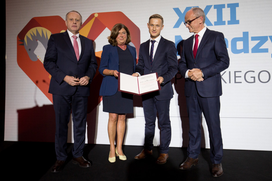 Podczas uroczystości wręczenie tegorocznej nagrody Prezesów Polskiego Towarzystwa Kardiologicznego; FOT. Materiały prasowe Dr hab. Marcin Grabowski został laureatem nagrody Prezesów PTK