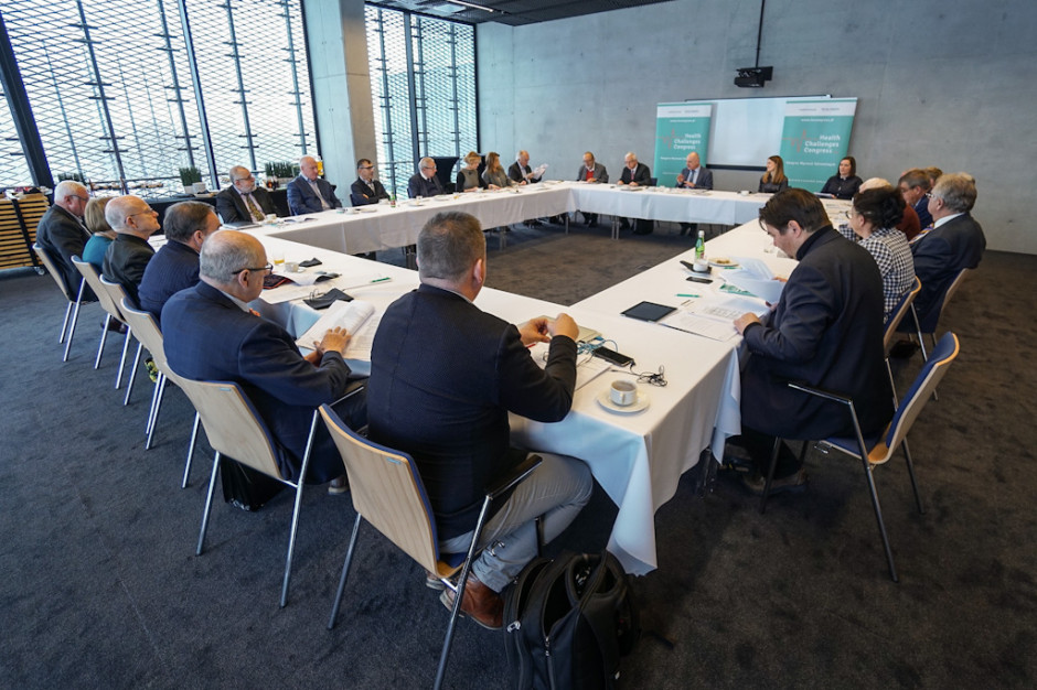 Posiedzenie Rady Naukowej Kongresu Wyzwań Zdrowotnych (Health Challenges Congress - HCC. Katowice, 7-8 marca 2019 r.). Fot. PTWP/Michał Oleksy Rada Naukowa zaakceptowała program IV Kongresu Wyzwań Zdrowotnych