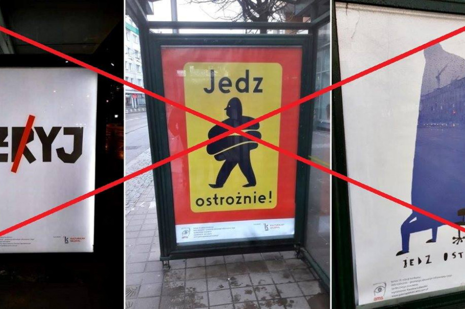 Chorych na otyłość oburzyły plakaty, jakie pojawiły się w miastach na przystankach autobusowych. Fot. profil Fundacja OD-WAGA na Fb Chorzy na otyłość oburzeni kampanią z hasłem ‘’żryj’’