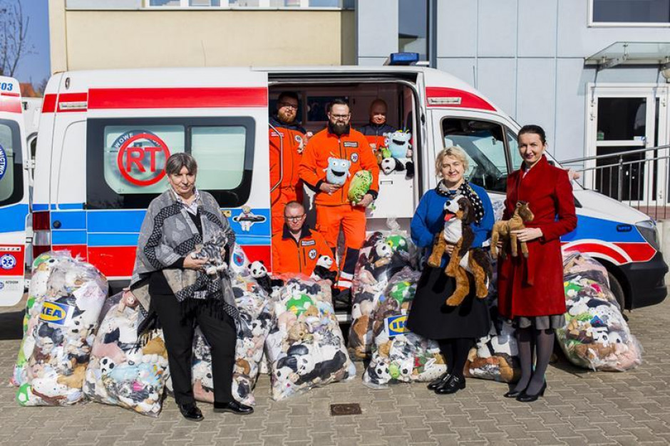 Fot. mat. prasowe Kraków: tam w pogotowiu ratunkowym jeżdżą też pluszaki