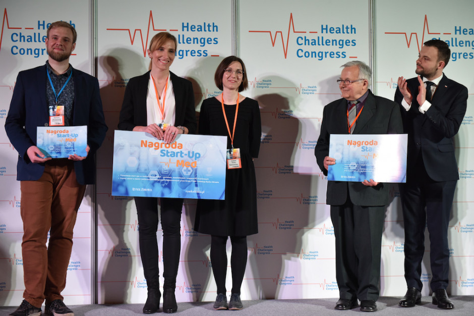 Laureaci Konkursu Start-Up-Med; FOT. PTWP HCC 2019: relacja wideo z wręczenia nagród w Konkursie Start-Up-Med