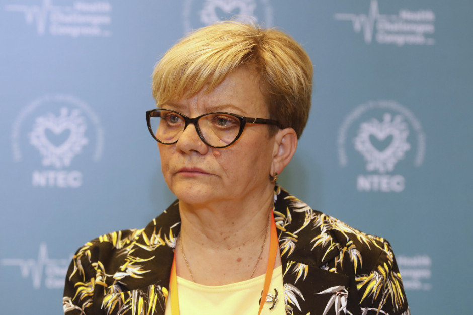 Przewodnicząca OZZPiP Krystyna Ptok Fot. PTWP Krystyna Ptok: będzie dwugodzinny strajk pielęgniarek. Sądzę, że w maju
