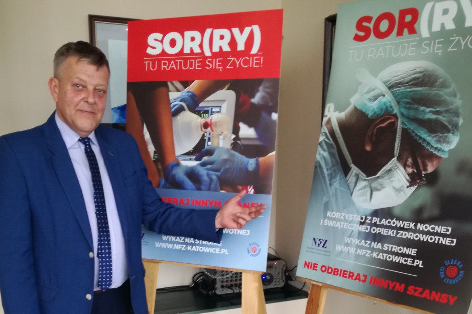 Dr Tadeusz Urban: - Na SOR-ach jest za mało lekarzy, pielęgniarek. Albo nie chcą podejmować dyżurów, albo brakuje pieniędzy dyrektorom na zwiększenie zatrudnienia. Fot. PTWP Przepraszamy, ratujemy życie. Lekarze SOR ruszają z kampanią do pacjentów