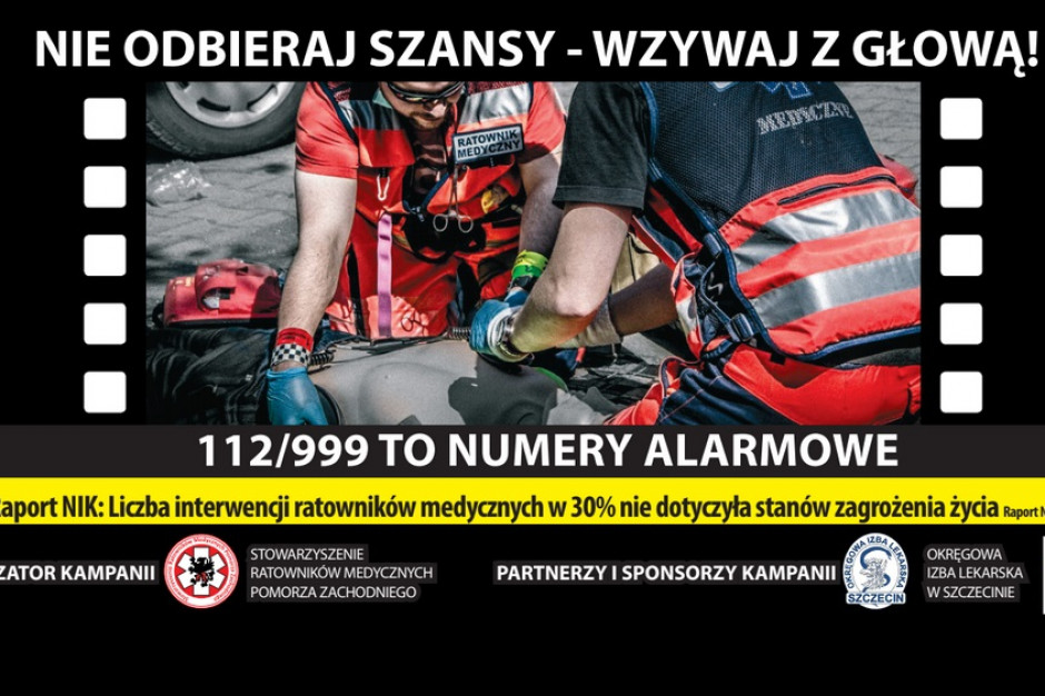 Organizatorami kampanii jest Stowarzyszenie Ratowników Medycznych Pomorza Zachodniego. Fot. Archiwum Szczecin: ratownicy medyczni zorganizowali kampanię społeczną, billboardy zawisną...