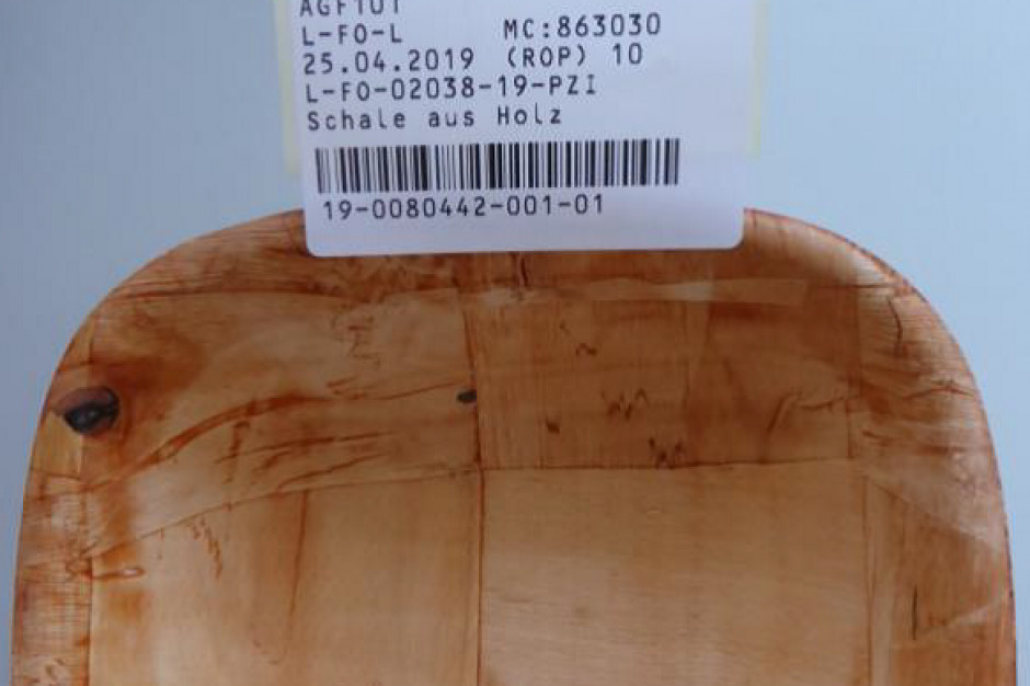 Miseczka wycofana z obrotu. Fot. GIS GIS: wycofanie produktu "Miseczka drewniana" ze sklepów