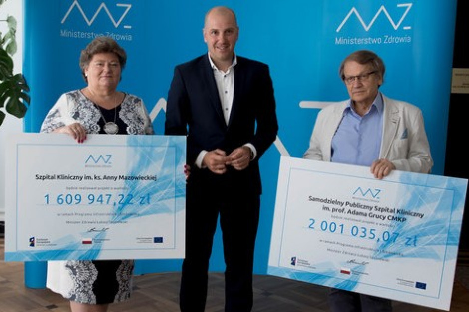 MZ: dwa szpitale na Mazowszu z unijnym dofinansowaniem. Fot. MZ MZ: dwa szpitale na Mazowszu z unijnym dofinansowaniem