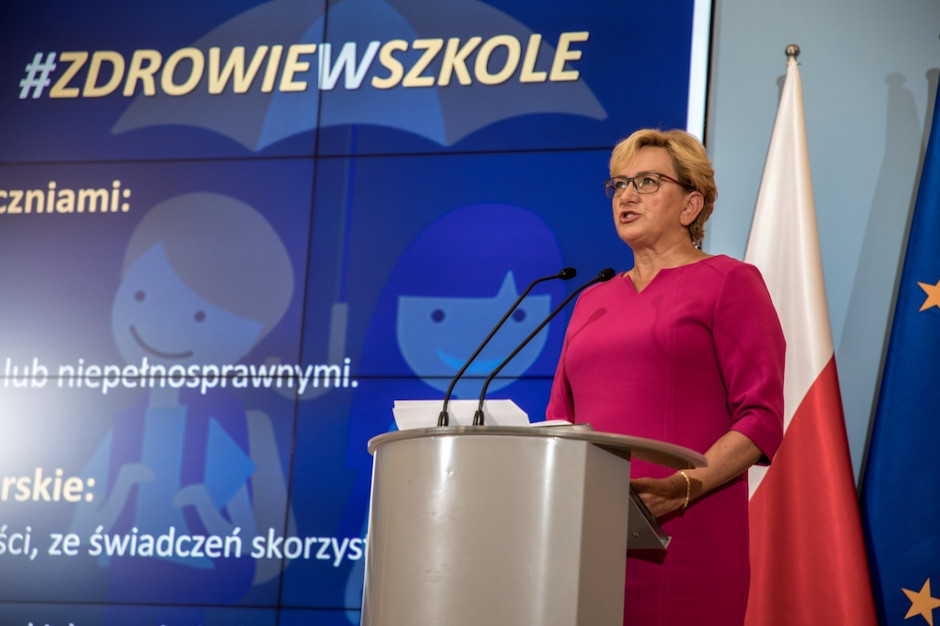 Wiceminister zdrowia Józefa Szczurek-Żelazko Fot. MZ Szczurek-Żelazko o bezpiecznej szkole: powinna kształtować nawyki prozdrowotne